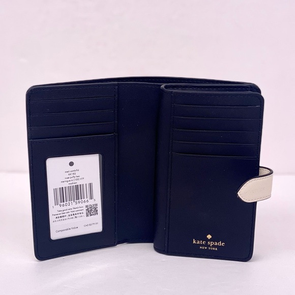 Kate Spade Madison Puffy Heart Medium Bifold Wallet - Picture 10 of 12